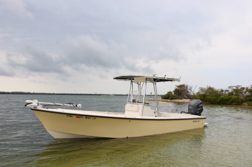 A recently delivered Sheaffer boat