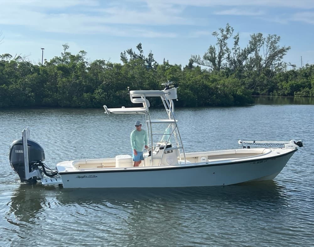 A recently delivered Sheaffer boat