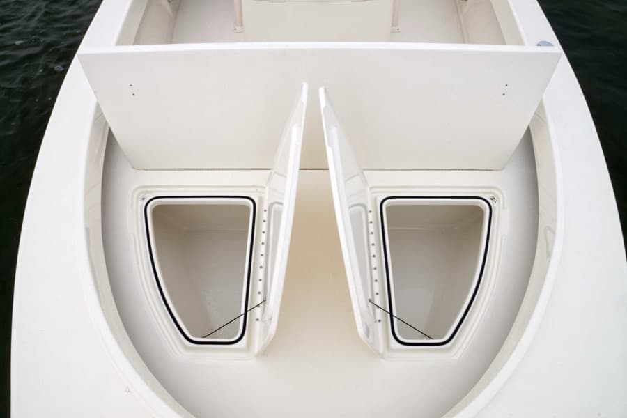 Bow storage compartment