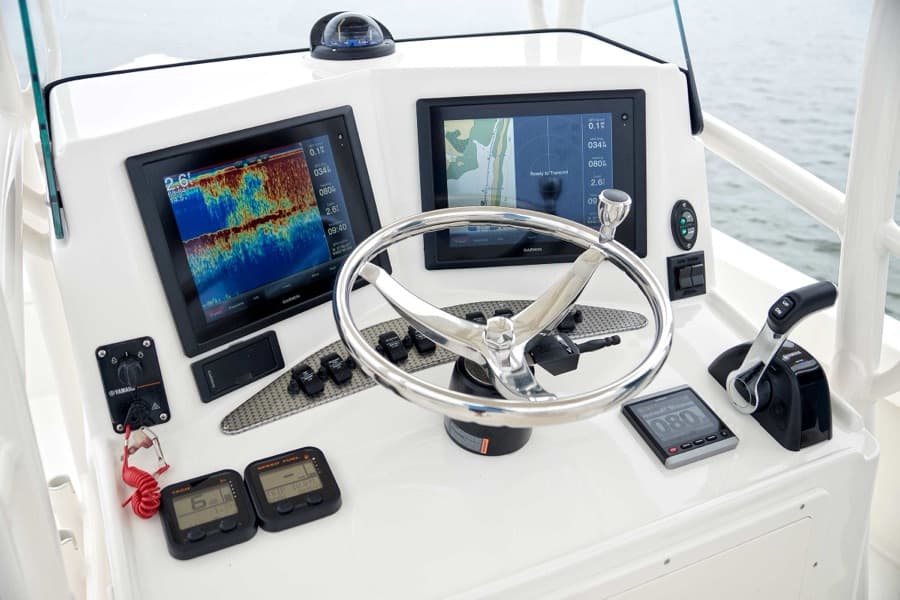 Helm navigation electronics