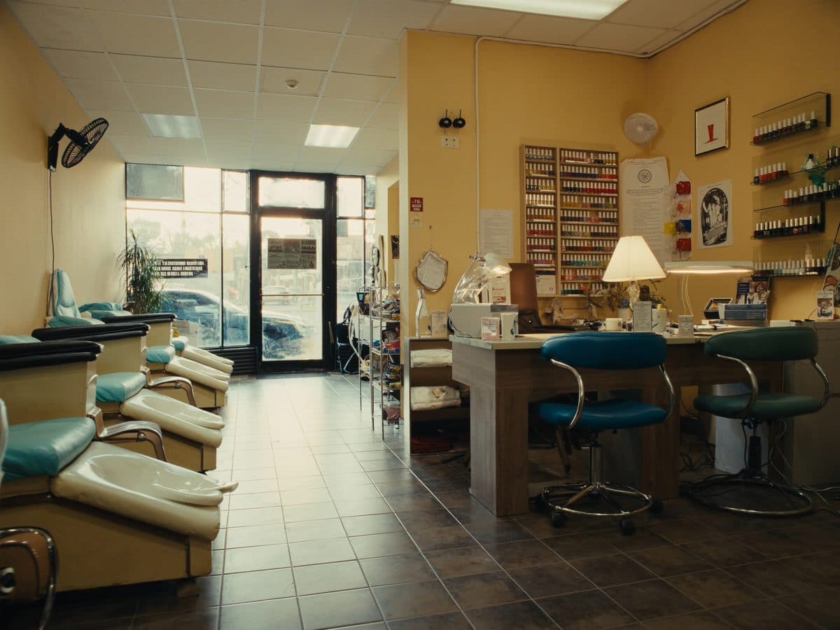 Inside T and D Nail Salon on Gandy Boulevard